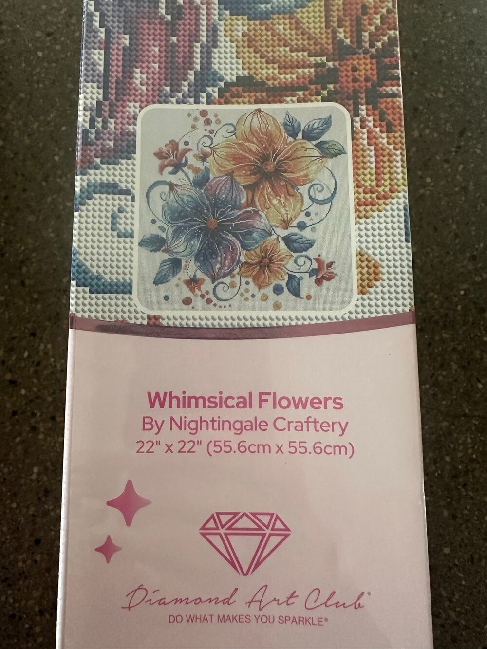 Whimsical Flowers by Nightingale Craftery Sealed Archived Diamond Art Club